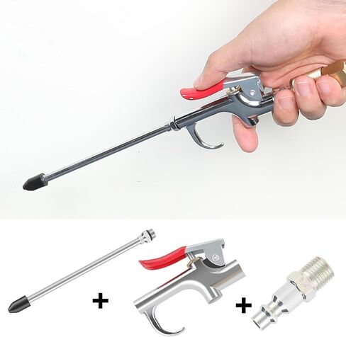 WYNNsky Air blow Gun Kit, 2PCS Air Flow Extensions, 4PCS Nozzle Tip, 13PCS Air Compressor Accessories Kit in Saudi Arabia