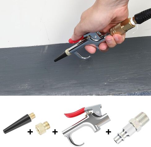 WYNNsky Air blow Gun Kit, 2PCS Air Flow Extensions, 4PCS Nozzle Tip, 13PCS Air Compressor Accessories Kit in Saudi Arabia