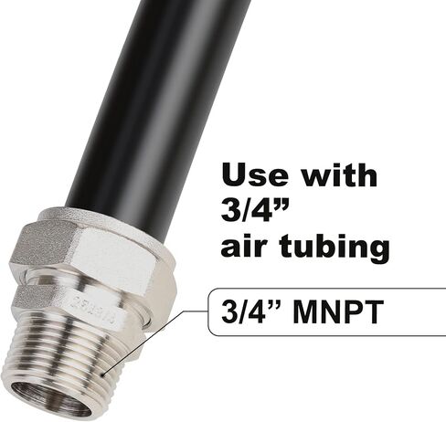 Straight Fitting for 3/4-Inch Tubing with 3/4-Inch Male NPT Thread Use with Air Piping System in Saudi Arabia
