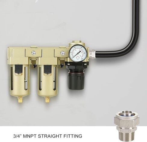 Straight Fitting for 3/4-Inch Tubing with 3/4-Inch Male NPT Thread Use with Air Piping System in Saudi Arabia