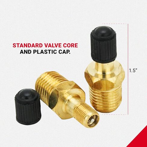 Milton S-684-4 1/4" MNPT Male Tank Valve, includes Protective Caps (Pack of 2) in Saudi Arabia