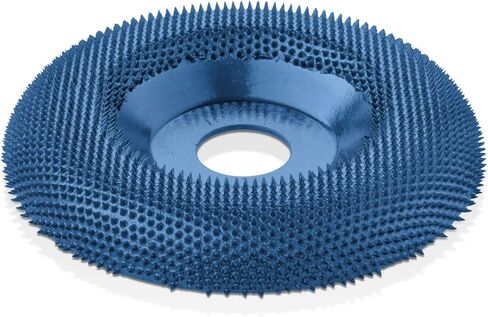 طبق Kutzall Extreme Shaping - خشن، 4-1⁄2 بوصة (114.3 مم) قطر × 7⁄8 بوصة (22.2 مم) التجويف - ملحق طاحونة زاوية النجارة لديوالت، بوش، ميلووكي، ماكيتا. كربيد التنجستن الكاشط، DW412X90 in Kuwait