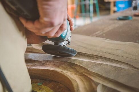 طبق Kutzall Extreme Shaping - خشن، 4-1⁄2 بوصة (114.3 مم) قطر × 7⁄8 بوصة (22.2 مم) التجويف - ملحق طاحونة زاوية النجارة لديوالت، بوش، ميلووكي، ماكيتا. كربيد التنجستن الكاشط، DW412X90 in Kuwait