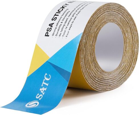 S SATC 320 Grit PSA Longboard Sandpaper 20 Yard Long Continuous Roll, 2-3/4" Wide Self Adhesive Stickyback Sanding Sheets for Automotive, Hand Sanding Blocks,Woodworking, Metal, Plastic in Kuwait