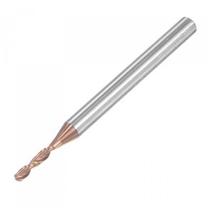 uxcell Twist Drill Bit, 2.1mm Diameter 4mm Shank Titanium Coated Tungsten Carbide Short Length Drill Bit Straight Shank for Stainless Steel Alloy Steel