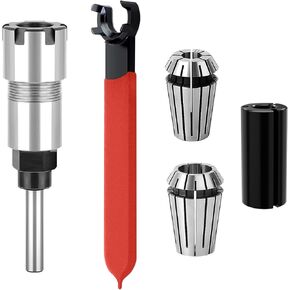 1/4 Inch Shank Router Bit Collet ER20M Extension Chuck Converter, Drill Chuck Adapter, Convert 1/2-Inch & 1/4-Inch Shank Bits for Milling Lathe Tool Workholding and CNC Engraving Machine in Kuwait