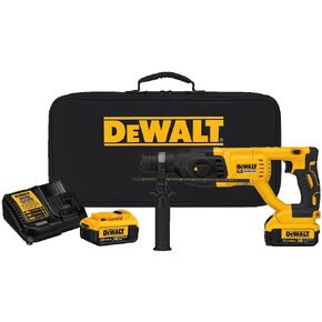 DEWALT 20V MAX* XR Rotary Hammer Drill Kit, D-Handle, 1-Inch (DCH133M2)