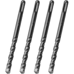 LDEXIN 4 Pcs 1/2" Diameter Rotary Hammer Drill Bits, SDS Plus Hammer Drill Bits for Concrete Masonry Wall - 5-7/8" Long in Saudi Arabia