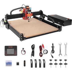 آلة التوجيه VEVOR CNC، 300 وات، 3 محاور GRBL للتحكم في نقش الخشب ونحت مجموعة أدوات الطحن، 400 × 400 × 75 مم / 15.7 × 15.7 × 2.95 في منطقة العمل 1200 دورة في الدقيقة للخشب الأكريليك MDF PVC الرغوة البلاستيكية in Kuwait