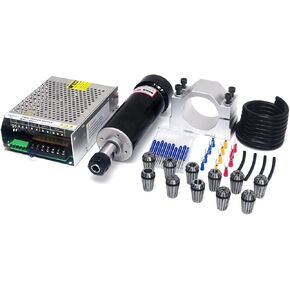 Daedalus CNC Spindle Motor Kit, 500w, ER11, Brushed