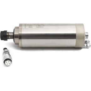 RATTMMOTOR 2.2KW Spindle Motor 110V, CNC Water Cooled Spindle Motor 80mm, 24000RPM High Speed Spindle Motor ER20 Collet 15A 400HZ for CNC Router Machine, CNC Engraver Milling Machine