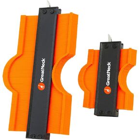 GreatNeck 74591 10 Inch Contour Gauge, 10 Inch Contour, Contour Duplication Gauge with Lock, Easy Contour Device Forms to Most Shapes, Adjust Tightness