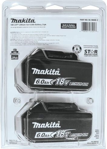 Makita BL1860B 18V LXT Lithium-Ion 6.0 Ah Battery in Saudi Arabia