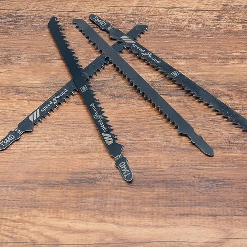 5Pcs 6 Inch Jigsaw Blades T Shank T344D | High Carbon Steel, Quick Cutting Wood in Saudi Arabia