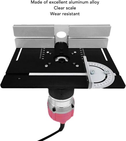 Router Lift, Aluminum Alloy Router Lift System with Stainless Steel Rod, 4 Jaw Clamping, Router Lift Base for 64 to 66mm Diameter Motors in Kuwait