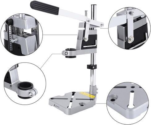 Drill Press,Drill Press Adapter for Hand Drill,Rotary Tool Holder,Arbor Press,Bench Clamp Drill Press Stand Workbench Repair Tool,Rotary Tool Drill Press Drilling Hole Station in Saudi Arabia