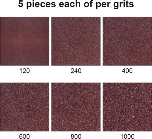 30 Pack Sanding Belts 120 240 400 600 800 1000 Grits 5PCS per size High Performance Silicon Carbide Sanding Belts (1 x 30 Inch) in Kuwait
