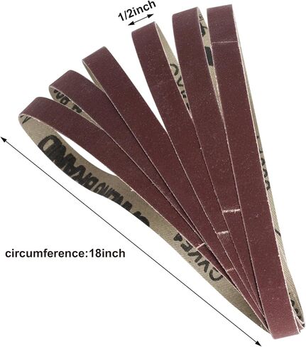 30 Pack Sanding Belts 120 240 400 600 800 1000 Grits 5PCS per size High Performance Silicon Carbide Sanding Belts (1 x 30 Inch) in Kuwait