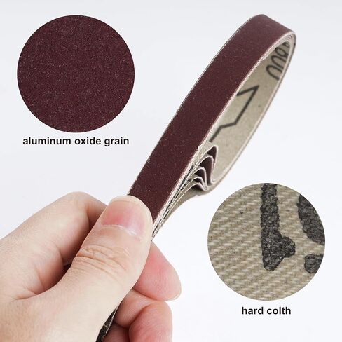 30 Pack Sanding Belts 120 240 400 600 800 1000 Grits 5PCS per size High Performance Silicon Carbide Sanding Belts (1 x 30 Inch) in Kuwait