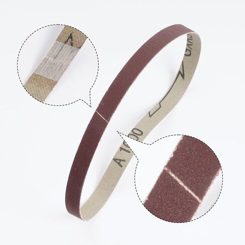 30 Pack Sanding Belts 120 240 400 600 800 1000 Grits 5PCS per size High Performance Silicon Carbide Sanding Belts (1 x 30 Inch) in Kuwait