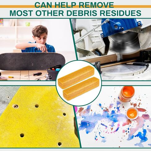 Frienda 4 Pcs Sandpaper Cleaner Stick, 8" Long Abrasive Cleaning Stick for Sanding Discs, Sandpaper Belts, Skateboards, Natural Rubber Eraser Stick for Dirt, Debris, Clean Sander, Remove Sawdust in Saudi Arabia