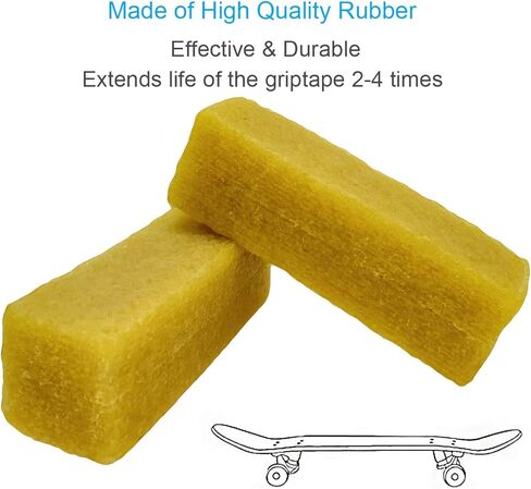 2 قطعة M-jump 10.16 × 3.81 × 3.81 سم من أجل أحزمة السنفرة والأقراص أداة تنظيف بناء المطاط الطبيعي لشريط التزلج على لوح التثبيت،ورق رملي، شريط خشن وأقراص ورق أقراص السنفرة in Kuwait