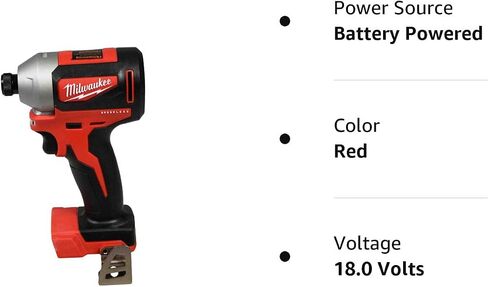 Milwaukee M18 2850-20 18-Volt 1/4-Inch Brushless Impact Driver - Bare Tool (Renewed) in Saudi Arabia