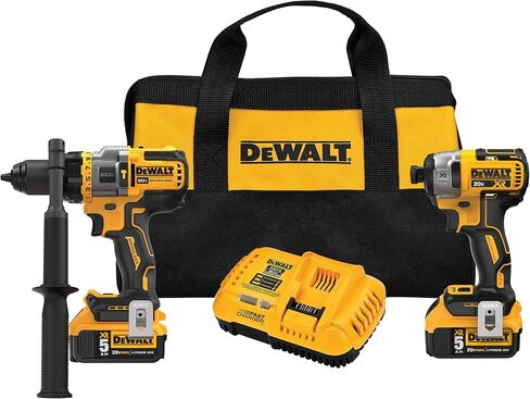 DEWALT FLEXVOLT ADVANTAGE 20V MAX* Combo Kit with Hammer Drill & Impact Driver, 5.0-Ah, 2-Tool (DCK2100P2) in Saudi Arabia