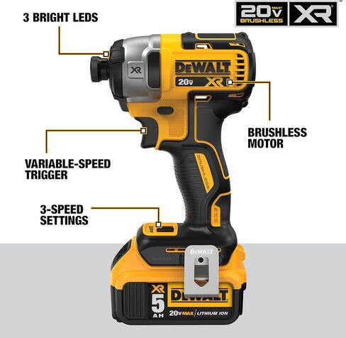 DEWALT FLEXVOLT ADVANTAGE 20V MAX* Combo Kit with Hammer Drill & Impact Driver, 5.0-Ah, 2-Tool (DCK2100P2) in Saudi Arabia