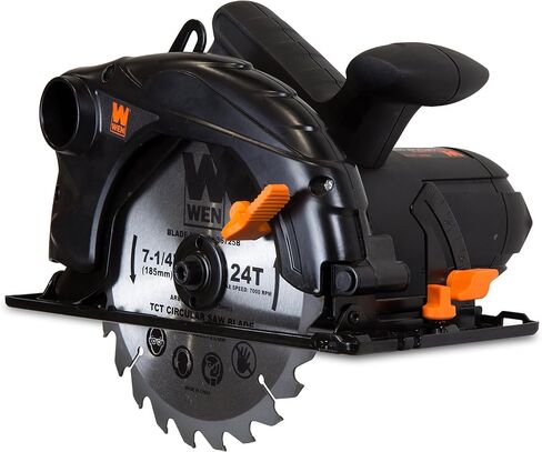 WEN Cordless Circular Saw, 6.5-Inch Blade with 20V Max 4.0 Ah Lithium-Ion Battery and Charger (20625) in Saudi Arabia