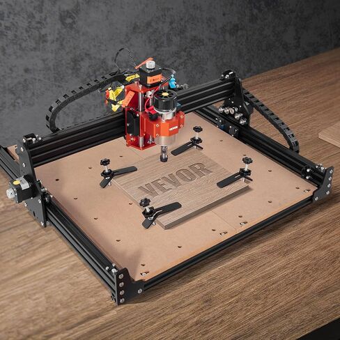 آلة التوجيه VEVOR CNC، 300 وات، 3 محاور GRBL للتحكم في نقش الخشب ونحت مجموعة أدوات الطحن، 400 × 400 × 75 مم / 15.7 × 15.7 × 2.95 في منطقة العمل 1200 دورة في الدقيقة للخشب الأكريليك MDF PVC الرغوة البلاستيكية in Kuwait