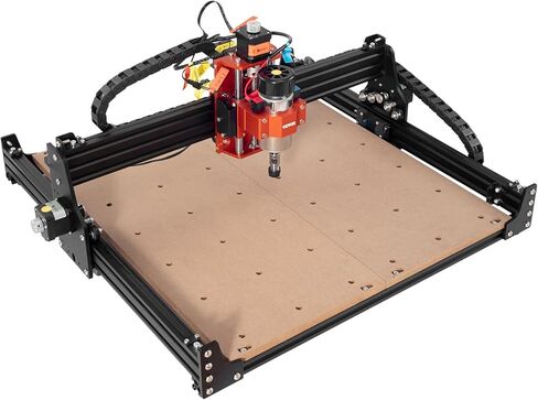 آلة التوجيه VEVOR CNC، 300 وات، 3 محاور GRBL للتحكم في نقش الخشب ونحت مجموعة أدوات الطحن، 400 × 400 × 75 مم / 15.7 × 15.7 × 2.95 في منطقة العمل 1200 دورة في الدقيقة للخشب الأكريليك MDF PVC الرغوة البلاستيكية in Kuwait