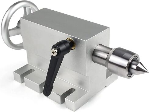 CNCTOPBAOS CNC Rotary Axis 4th Axis with 3 Jaw Chuck,K11-100mm Hollow Shaft Dividing Head Rotational A Axis,with 65mm Tailstock,Reducing Ratio:6:1 for CNC Router Lathe Engraving Milling Machine in Saudi Arabia