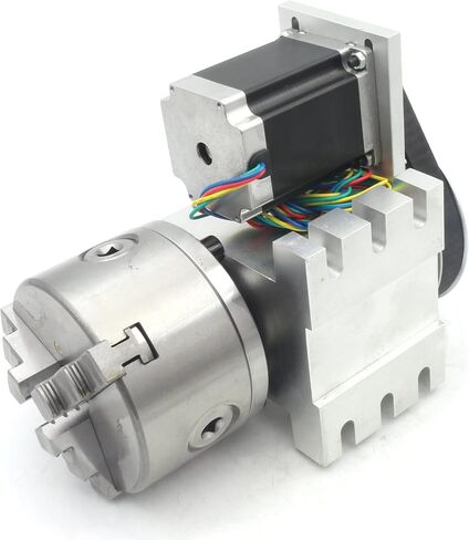 CNCTOPBAOS CNC Rotary Axis 4th Axis with 3 Jaw Chuck,K11-100mm Hollow Shaft Dividing Head Rotational A Axis,with 65mm Tailstock,Reducing Ratio:6:1 for CNC Router Lathe Engraving Milling Machine in Saudi Arabia