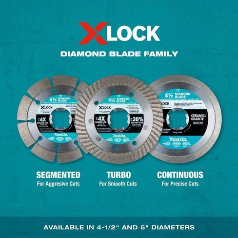 Makita E-07397 X-LOCK 4-1/2" Cont. Rim Diamond Blade for Ceramic/Granite in Saudi Arabia