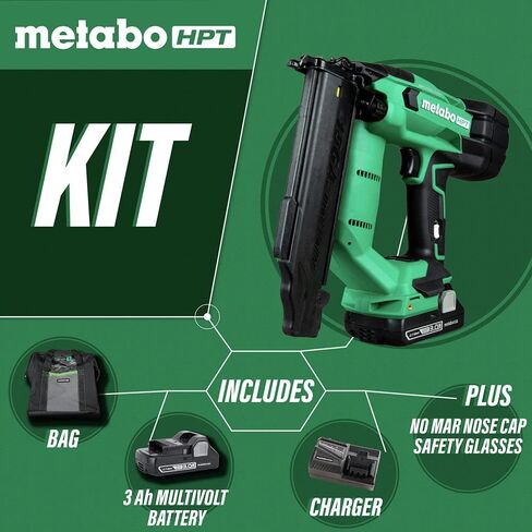 Bundle of Metabo HPT 18V MultiVolt™ Cordless 18 Gauge Brad Nailer Kit + Metabo HPT 18V MultiVolt™ Cordless Miter Saw | C1810DFAQ4 in Saudi Arabia