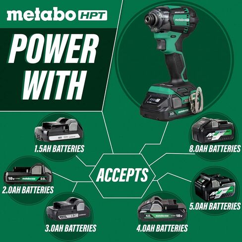 Metabo HPT 18V MultiVolt™ Cordless Triple Hammer BOLT Impact Driver | Tool Only - No Battery | WH18DCQ4 in Saudi Arabia
