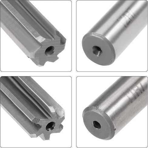 uxcell 11mm and 12mm Chucking Reamer Set, H7 Lathe Machine Reamer 6 Straight Flutes, Round Shank Milling Cutting Tool, for Metal Non-Ferrous Metal Copper 2pcs in Saudi Arabia