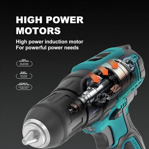 Electric Drilling Machine, Cordless Drilling Machine，12V Drill Driver with w/Li-ion Battery/Charger，for Torpedo Level, Wire Pliers for Wood, Furniture Installation in Kuwait