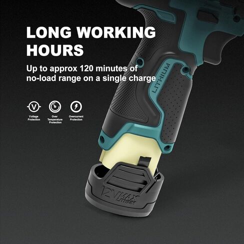 Electric Drilling Machine, Cordless Drilling Machine，12V Drill Driver with w/Li-ion Battery/Charger，for Torpedo Level, Wire Pliers for Wood, Furniture Installation in Kuwait