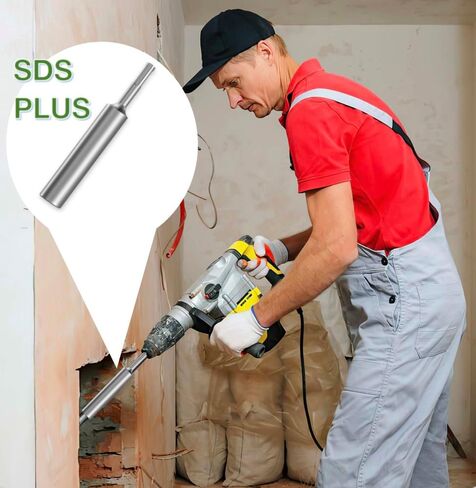 محرك قضيب أرضي Mdkave SDS-Plus لقضبان 5/8 بوصة و3/4 بوصة - متين واحترافي، يناسب Hilti/DeWalt/Bosch/Hitachi/Makita/Milwaukee SDS Plus Hammer Drills in Kuwait