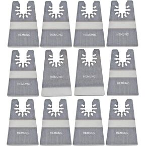Oscillating Tool Scraper Blades Set, Include Oscillating Rigid Scraper Blade 10pcs, Flexible Multitool Scraper Blades 2pcs, Universal Fit Oscillating Multitool Scraper Blades for carpet tile adhesives