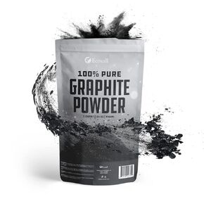 100% Pure Graphite Powder - 2 Pound Bag - 1 Quart - 32 oz - Highest Quality - Used as a Lubricant for Locks, Bearings, Fishing reels, and More - Ecoxall Chemicals in Kuwait