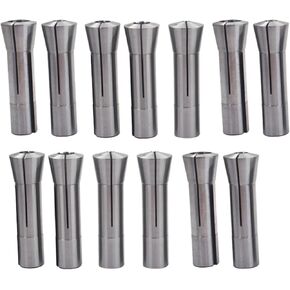 waltyotur R8 Collet Set 1/32-1 Inch Fit for Various R8 Mill Spindle Taper Bore 0.0006 TIR 29 Pack