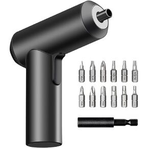 Xiaomi Mi Cordless Screwdriver 3.6V, 2000mAh Rechargable Battery. Patented One-piece body with USB-C charging port. High 5-N.m Torque Cordless Portable Screwdriver with 12 pieces of S2 Steel Bits in Saudi Arabia