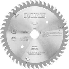 DEWALT Tracksaw Blade, Ultra Fine Finishing, 48-Tooth, 6-1/2-Inch (DW5258) in Kuwait