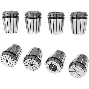 7Pcs ER32 Spring Collet Set 1/8-3/4 Inch for CNC Milling Lathe Tool and Engraving Machine Carbon Steel