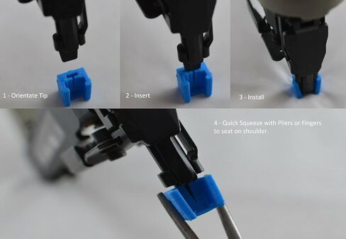 3D-GEM SQ 4-Pack Non Mar Nailer وسادة الأنف / ممتص الصدمات 894742 ترقية (أسود) in Kuwait