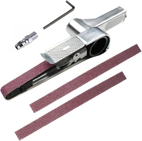 Mini Air Belt Sander, Pneumatic Handheld Angle Grinder Tool for Wood Metal Sanding Grinding (330x10mm) in Saudi Arabia