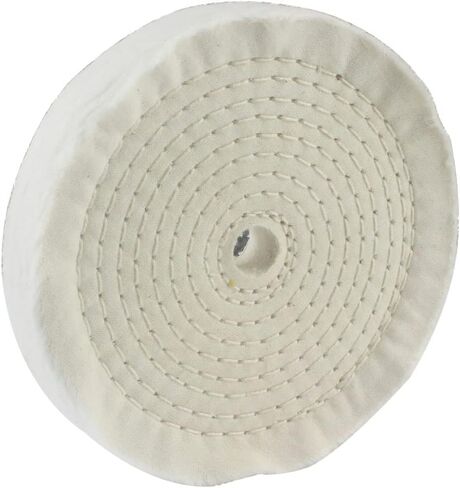 6" x 1" Spiral Sewn Rigid Sisal Buffing Wheel, 5/8" Arbor Hole | for Bench Grinder, Die Grinder in Saudi Arabia